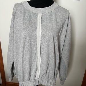 Easel Light Gray Crew Neck Sweater